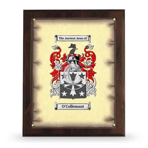 O'Collemant Coat of Arms Plaque