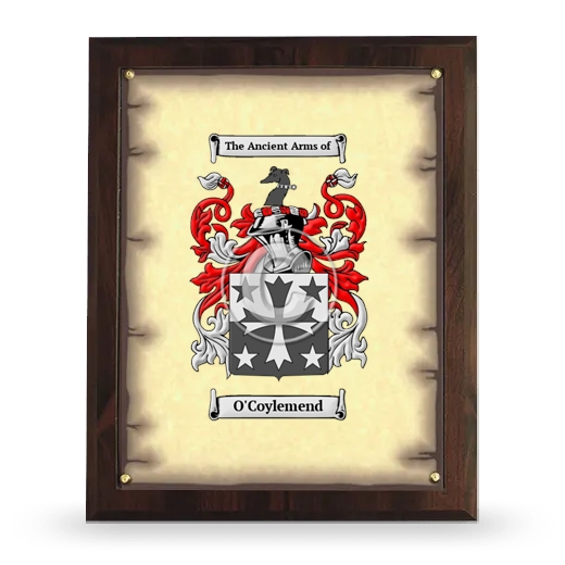 O'Coylemend Coat of Arms Plaque