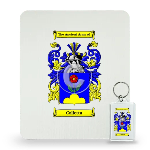 Colletta Mouse Pad and Keychain Combo Package