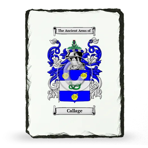 Callage Coat of Arms Slate