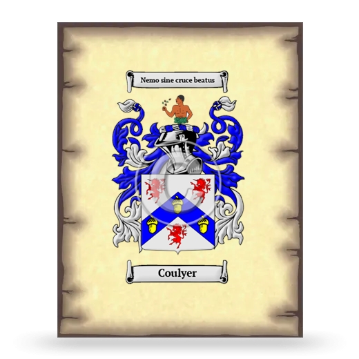 Coulyer Coat of Arms Print