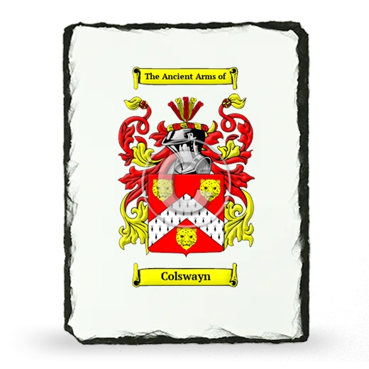 Colswayn Coat of Arms Slate