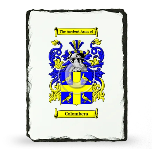 Colombera Coat of Arms Slate