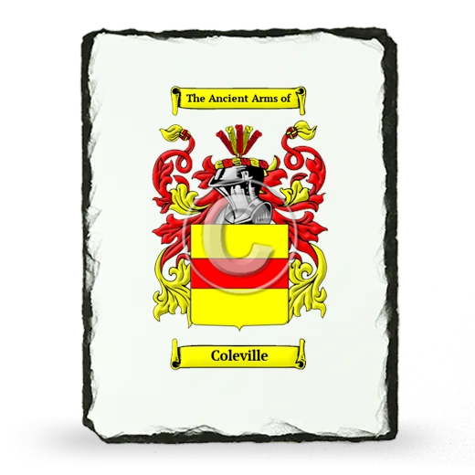Coleville Coat of Arms Slate