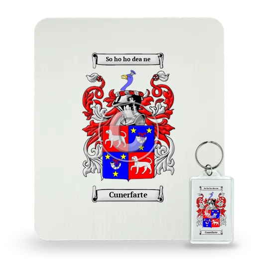 Cunerfarte Mouse Pad and Keychain Combo Package