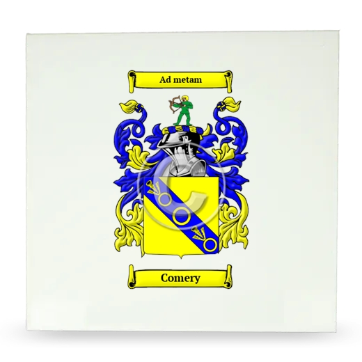 Comery Large Ceramic Tile with Coat of Arms