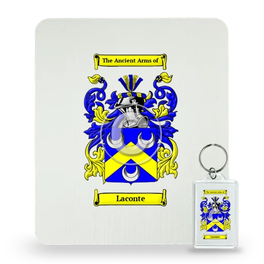 Laconte Mouse Pad and Keychain Combo Package