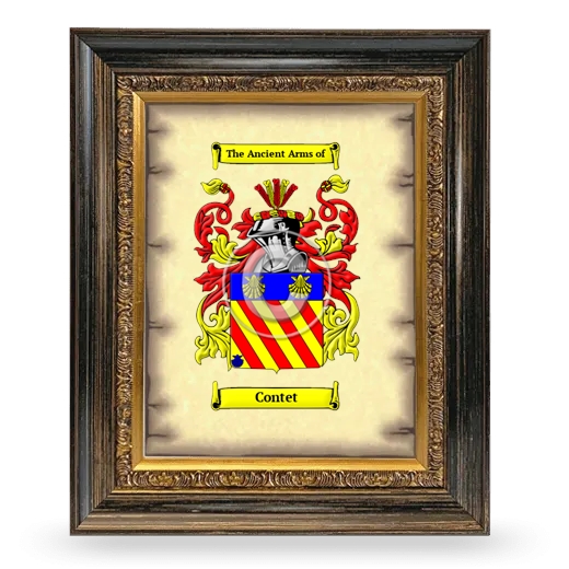 Contet Coat of Arms Framed - Heirloom