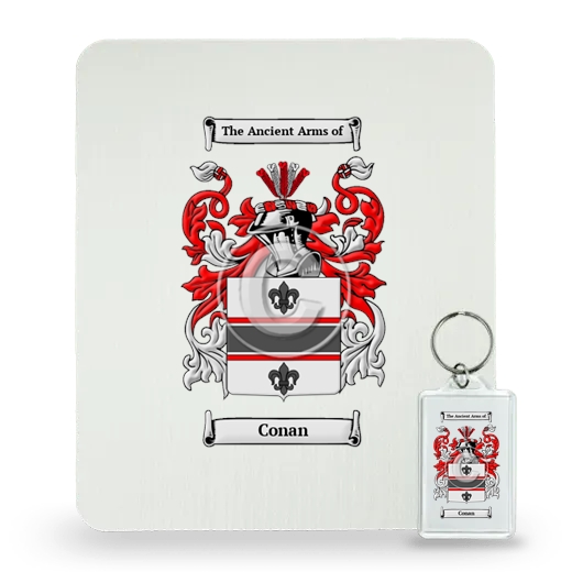 Conan Mouse Pad and Keychain Combo Package