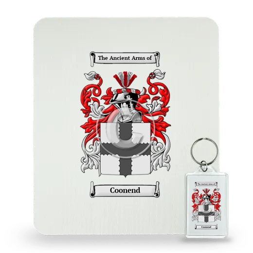 Coonend Mouse Pad and Keychain Combo Package