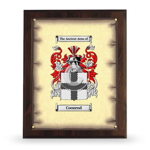 Coonend Coat of Arms Plaque