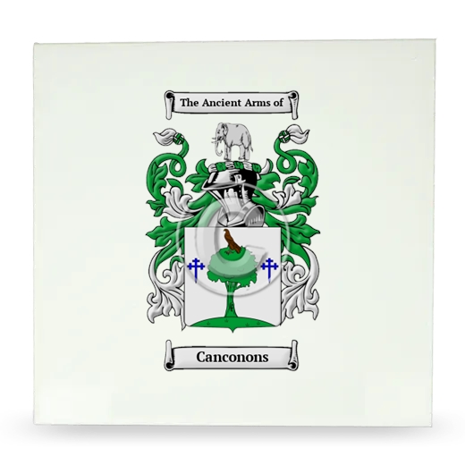 Canconons Large Ceramic Tile with Coat of Arms
