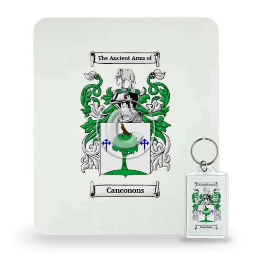 Canconons Mouse Pad and Keychain Combo Package