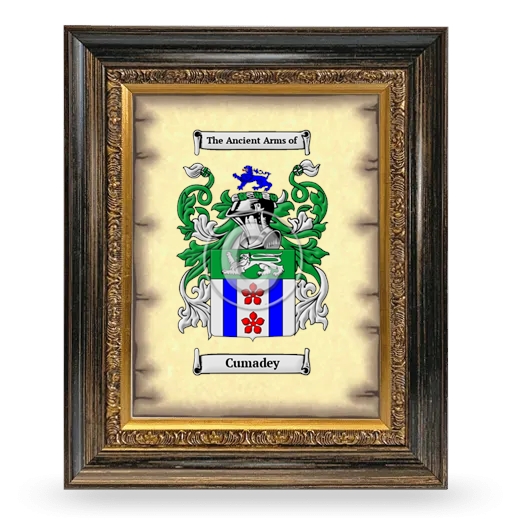 Cumadey Coat of Arms Framed - Heirloom