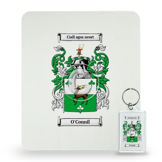 O'Connil Mouse Pad and Keychain Combo Package