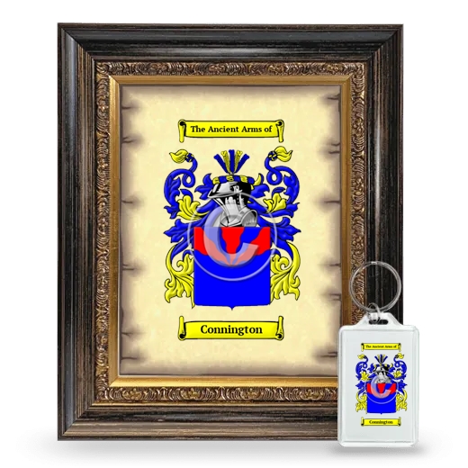 Connington Framed Coat of Arms and Keychain - Heirloom