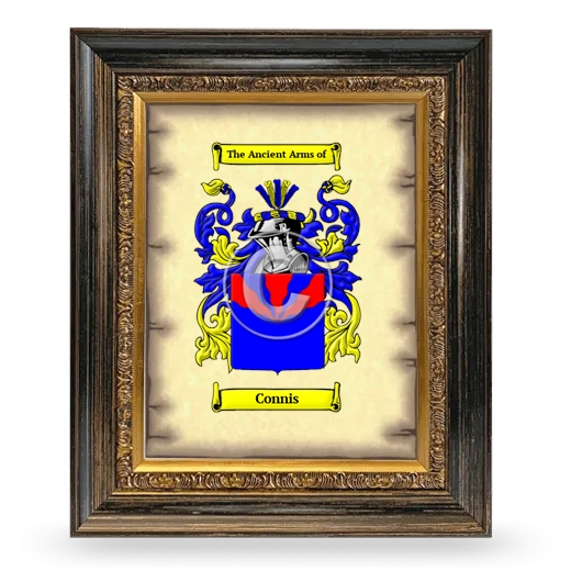 Connis Coat of Arms Framed - Heirloom