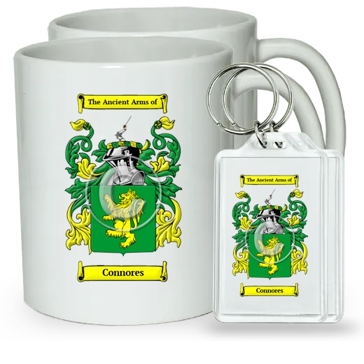 Connores Pair of Coffee Mugs and Pair of Keychains