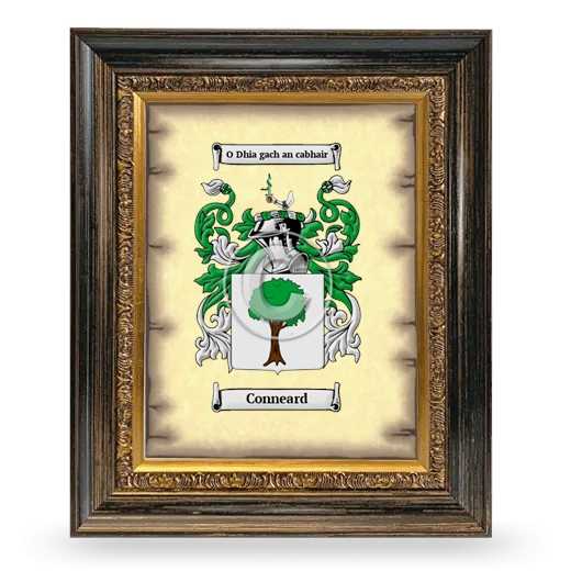 Conneard Coat of Arms Framed - Heirloom