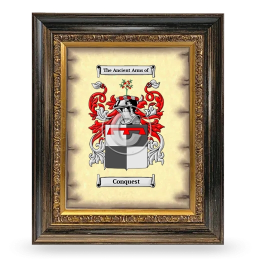 Conquest Coat of Arms Framed - Heirloom