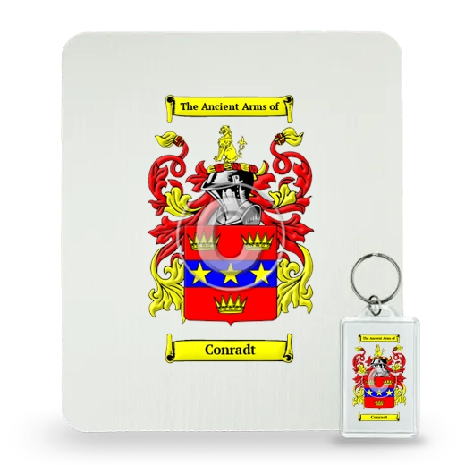 Conradt Mouse Pad and Keychain Combo Package