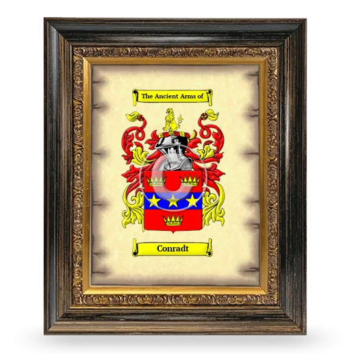 Conradt Coat of Arms Framed - Heirloom