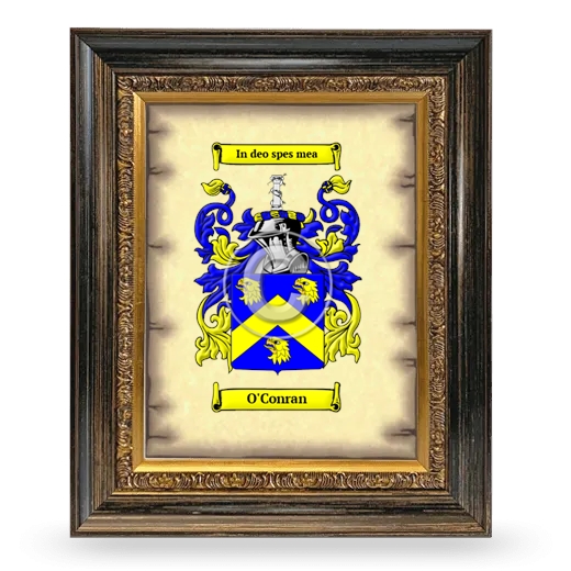 O'Conran Coat of Arms Framed - Heirloom