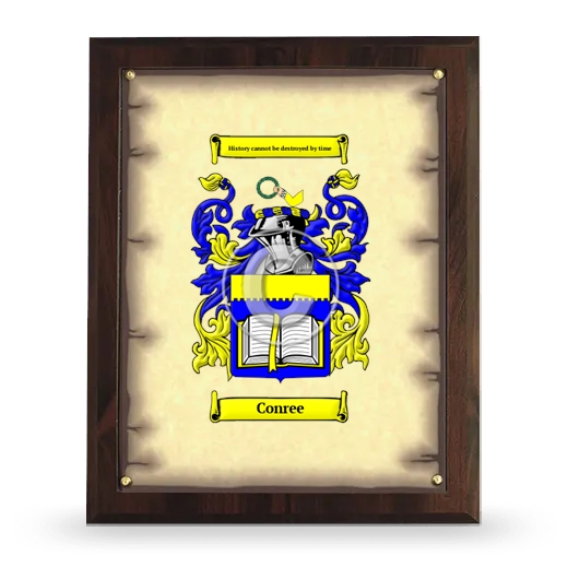 Conree Coat of Arms Plaque