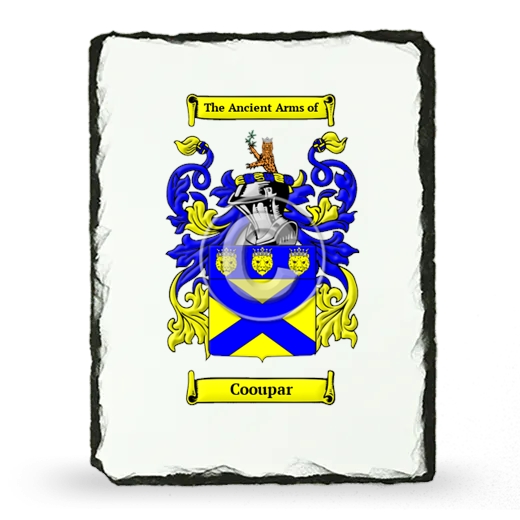 Cooupar Coat of Arms Slate