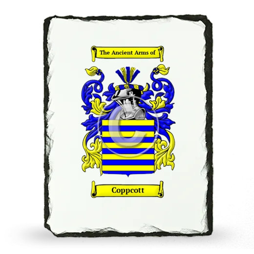 Coppcott Coat of Arms Slate