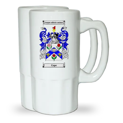 Cope Pair of Beer Steins