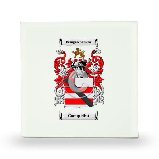 Cooupelint Small Ceramic Tile with Coat of Arms