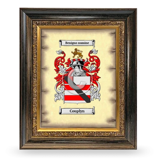 Couplyn Coat of Arms Framed - Heirloom