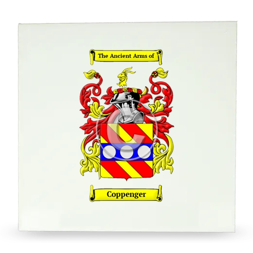 Coppenger Large Ceramic Tile with Coat of Arms