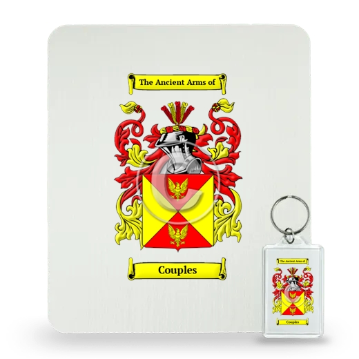 Couples Mouse Pad and Keychain Combo Package