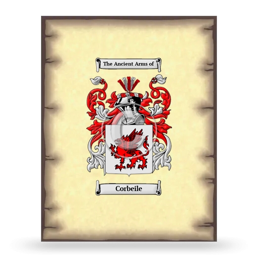 Corbeile Coat of Arms Print