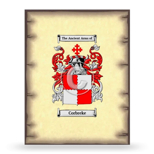 Corbreke Coat of Arms Print