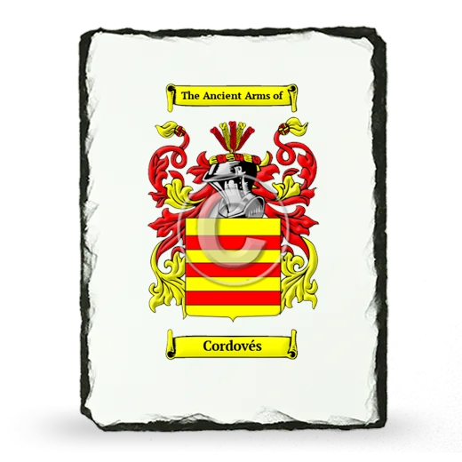 Cordovés Coat of Arms Slate