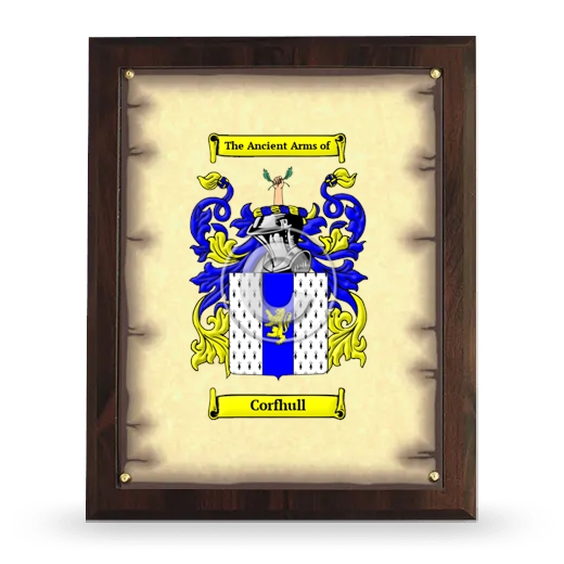 Corfhull Coat of Arms Plaque