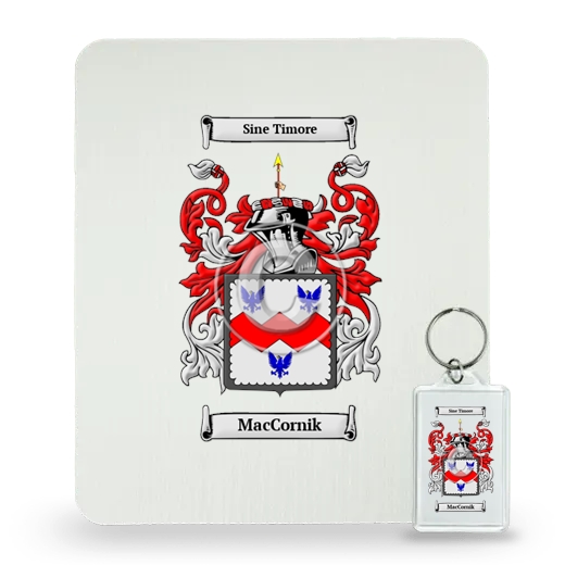 MacCornik Mouse Pad and Keychain Combo Package