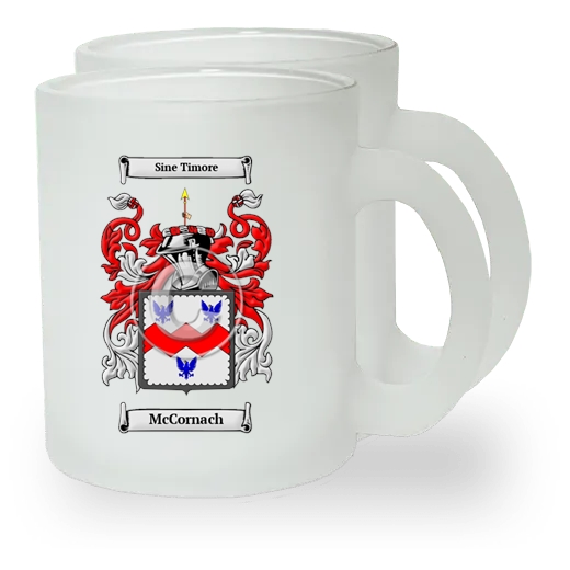 McCornach Pair of Frosted Glass Mugs