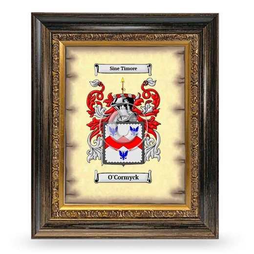 O'Cormyck Coat of Arms Framed - Heirloom