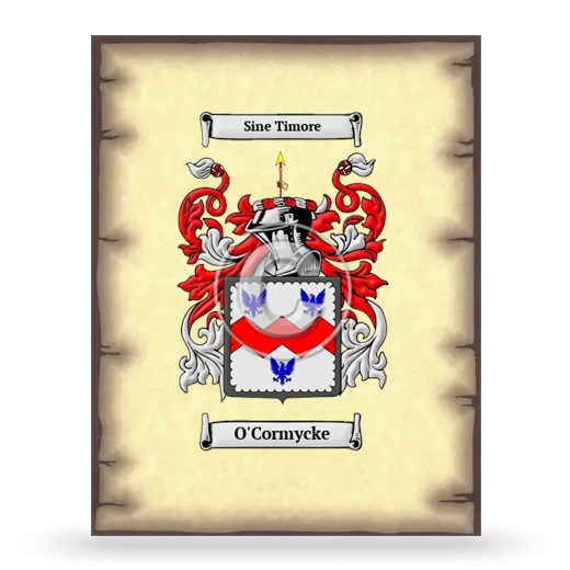O'Cormycke Coat of Arms Print