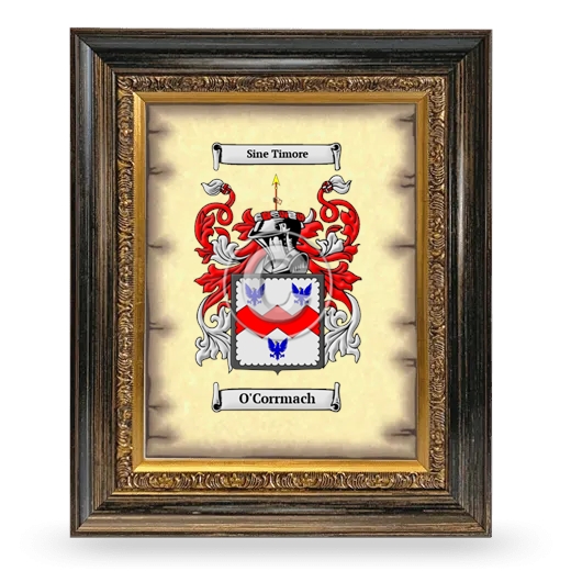 O'Corrmach Coat of Arms Framed - Heirloom