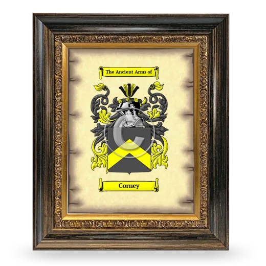 Corney Coat of Arms Framed - Heirloom
