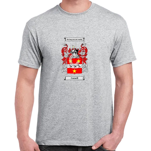 Cornell Grey Coat of Arms T-Shirt