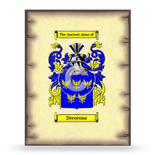 Decorona Coat of Arms Print