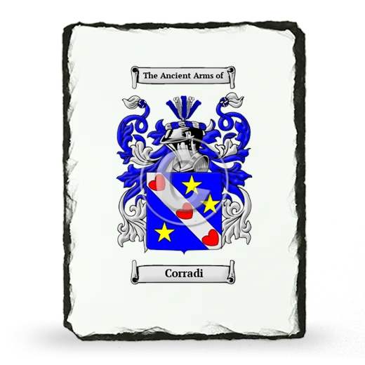 Corradi Coat of Arms Slate