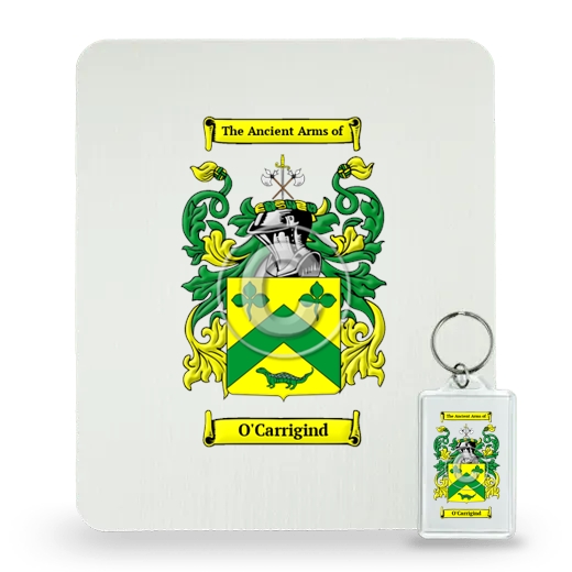 O'Carrigind Mouse Pad and Keychain Combo Package