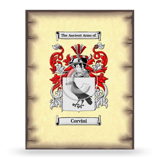 Corvini Coat of Arms Print